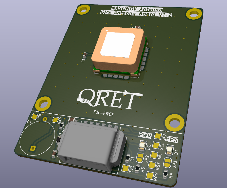 GPS antenna front