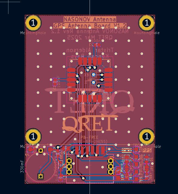 GPS antenna traces