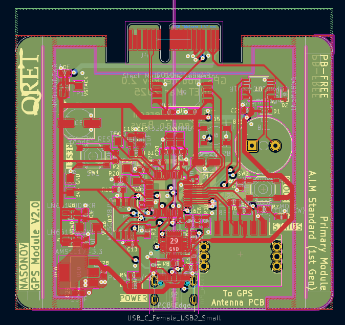 GPS module traces